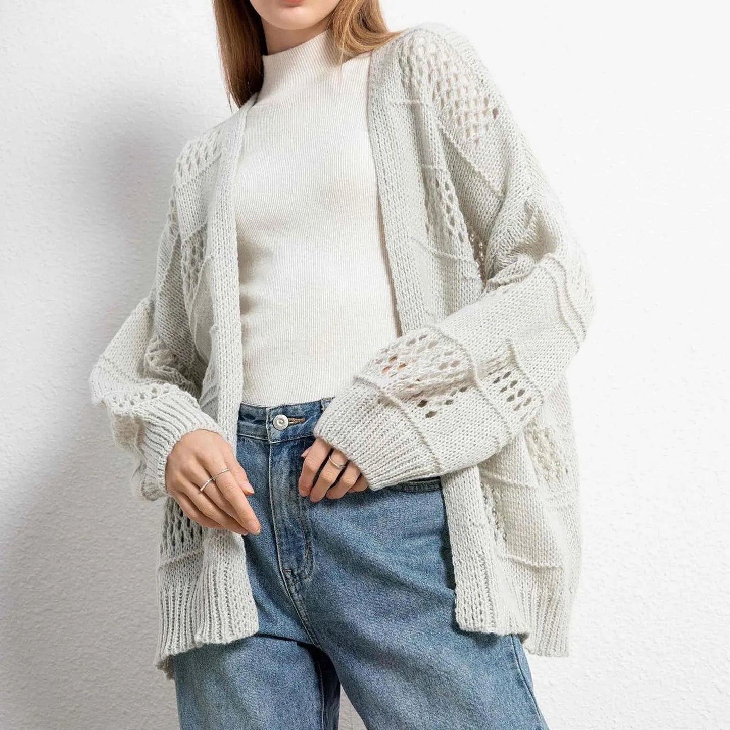 Womens Summer Crochet Cardigan