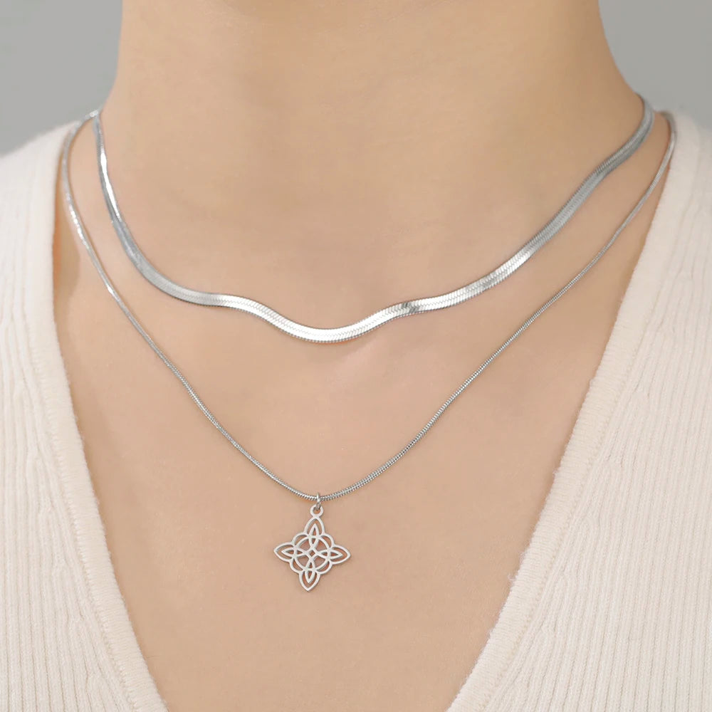 Wiccan Witch Knot Necklace