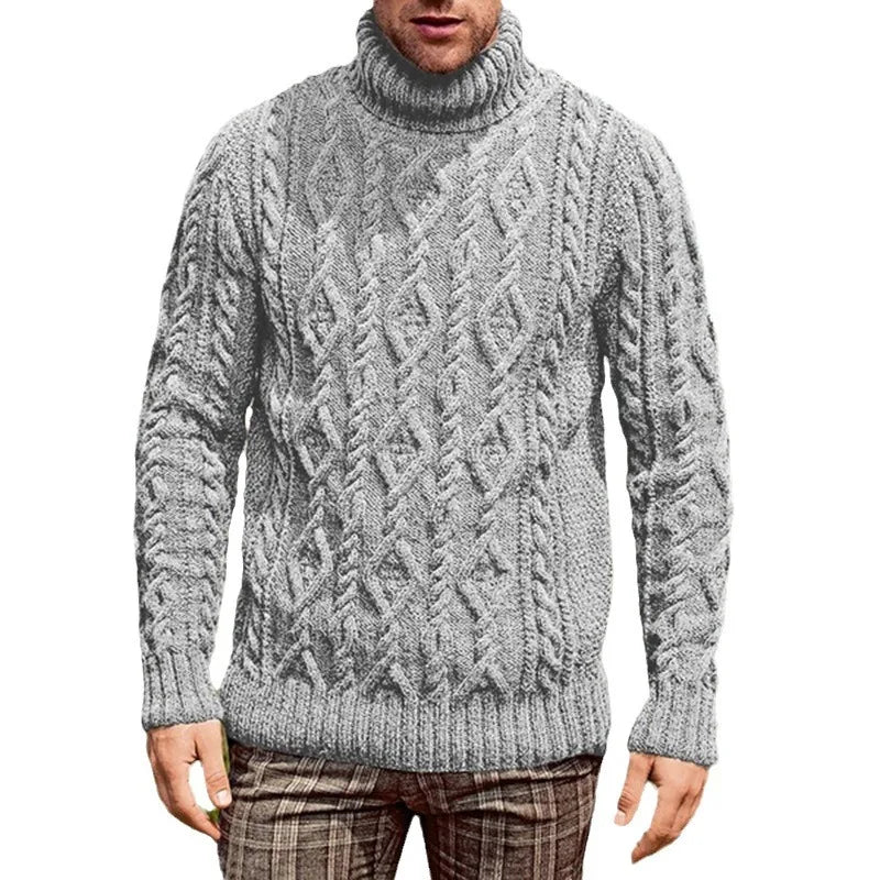 Men's Turtleneck Knitted Sweater