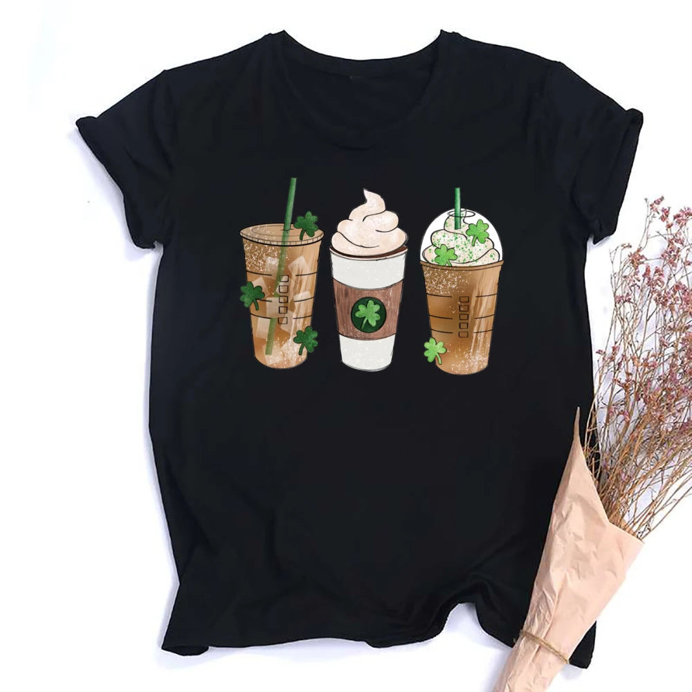 St. Patrick's Coffee Shirt Lucky Coffee Shirt