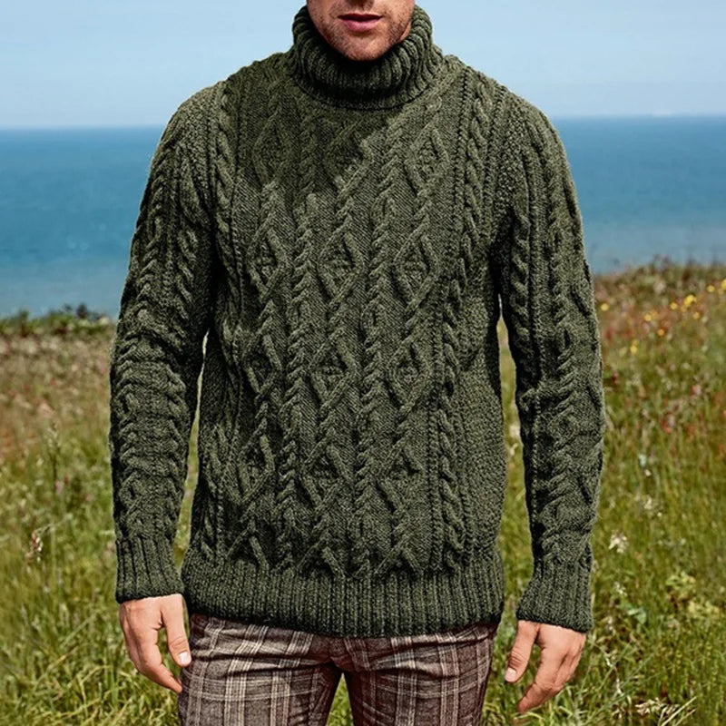 Men's Turtleneck Knitted Sweater