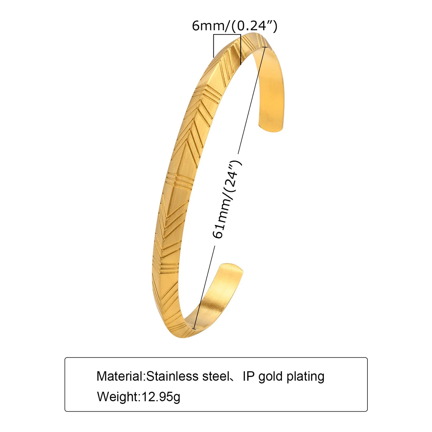 Viking Tribal Arrow Cuff Classic Norse Bracelet