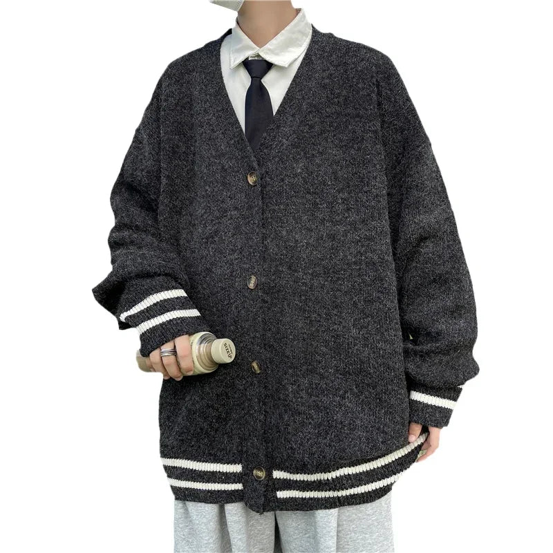 Casual Versatile Loose Men's Long Sleeved Sweater