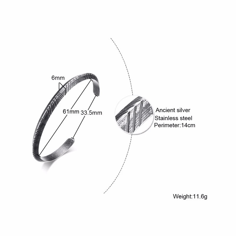 Viking Tribal Arrow Cuff Classic Norse Bracelet
