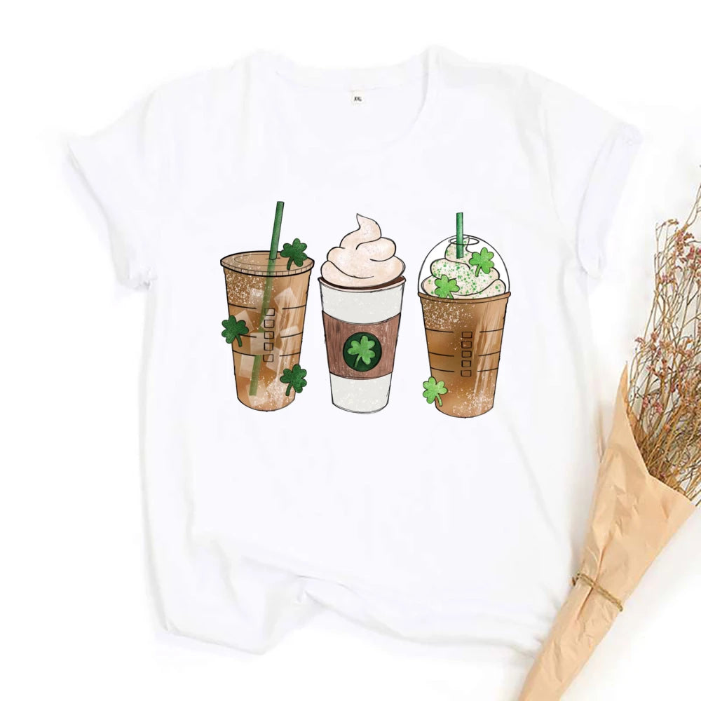 St. Patrick's Coffee Shirt Lucky Coffee Shirt