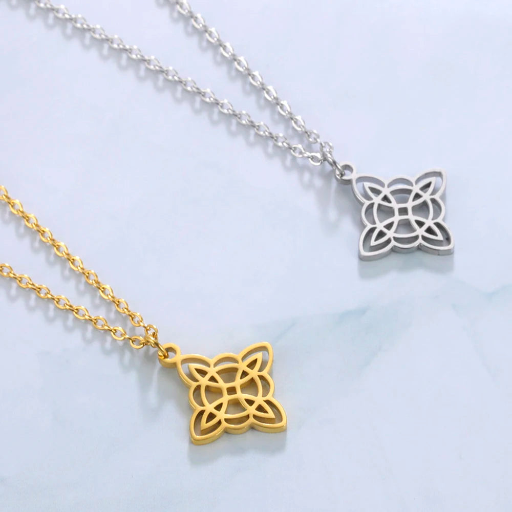 Wiccan Witch Knot Necklace