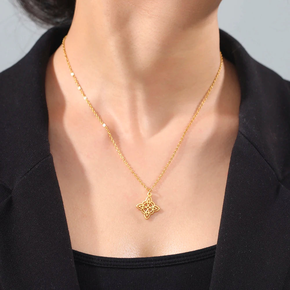 Wiccan Witch Knot Necklace