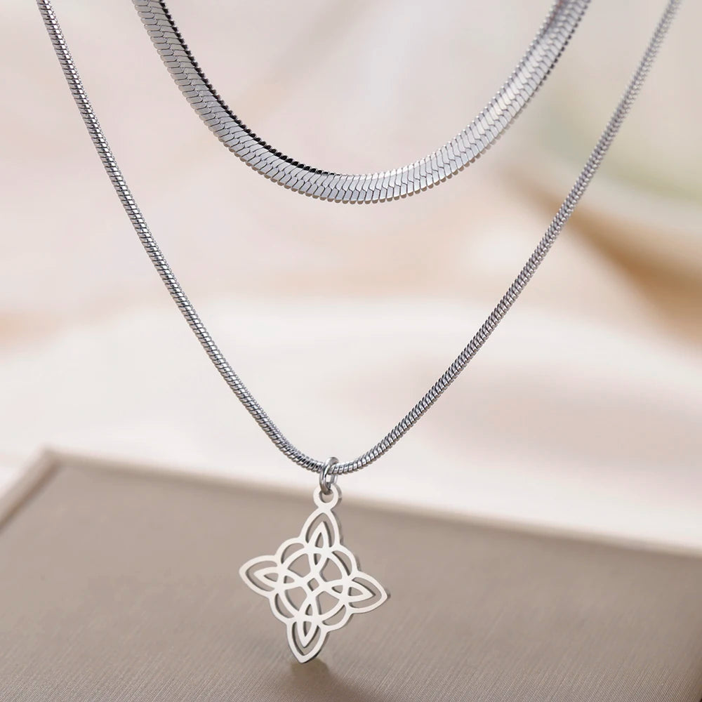 Wiccan Witch Knot Necklace