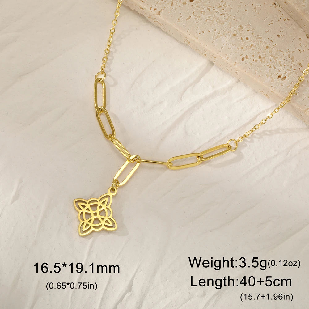 Wiccan Witch Knot Necklace