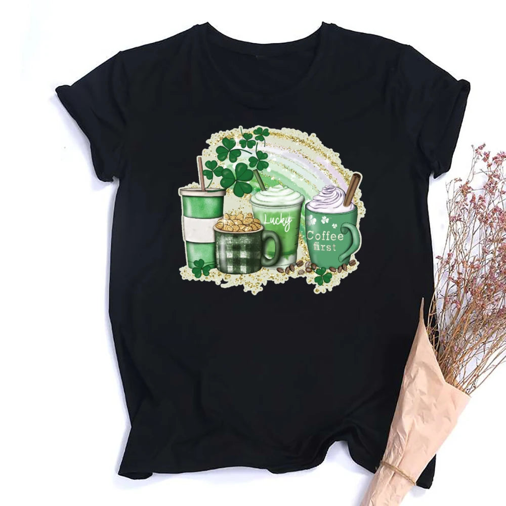 St. Patrick's Coffee Shirt Lucky Coffee Shirt
