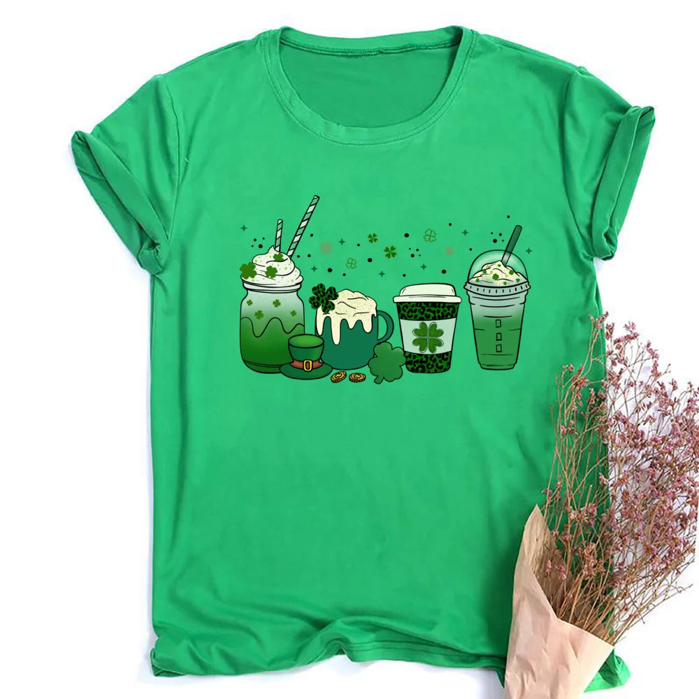 St. Patrick's Coffee Shirt Lucky Coffee Shirt