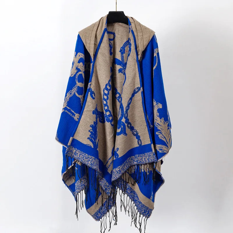 Women Split Cardigan Long Blanket