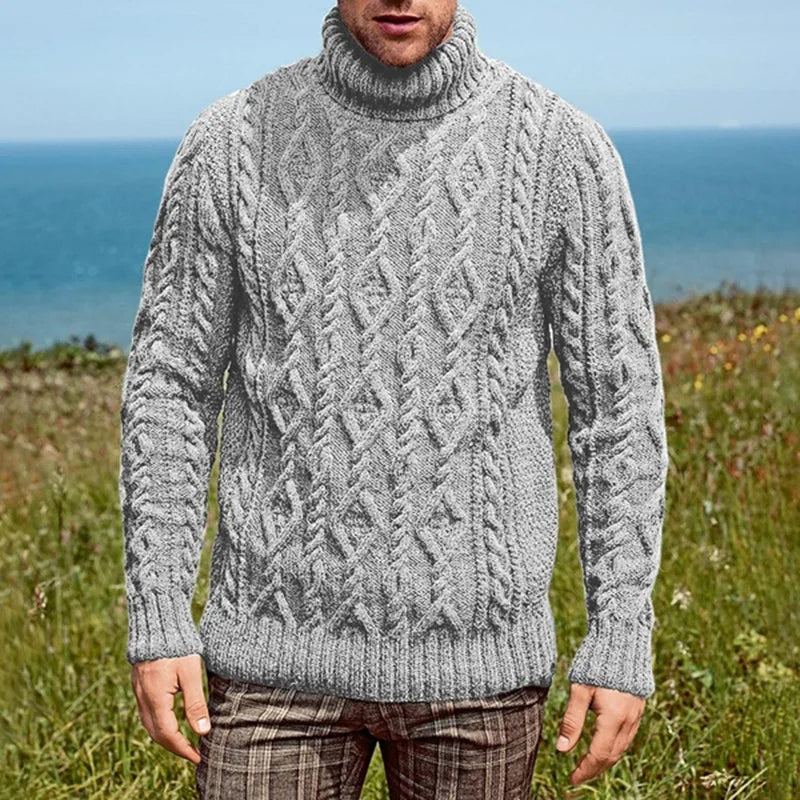 Men's Turtleneck Knitted Sweater