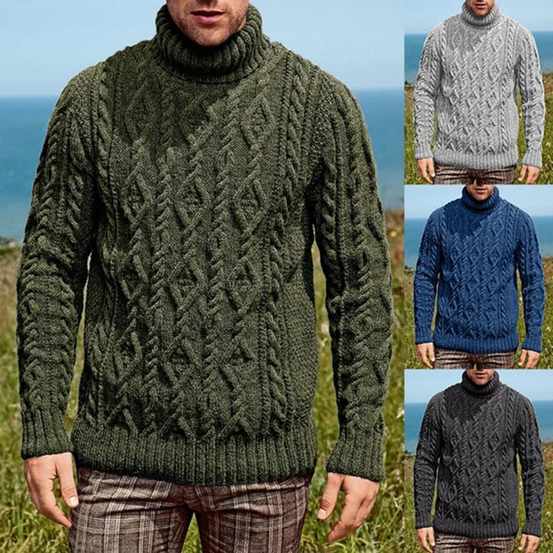 Men's Turtleneck Knitted Sweater