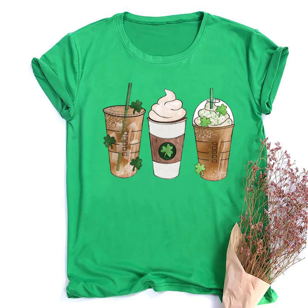St. Patrick's Coffee Shirt Lucky Coffee Shirt