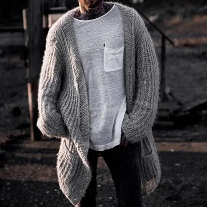 Men's Thick Warm Knitted Cardigan Sweater