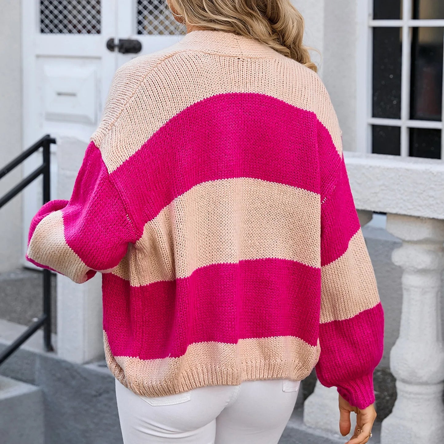 Women Open Front Knit Cardigan