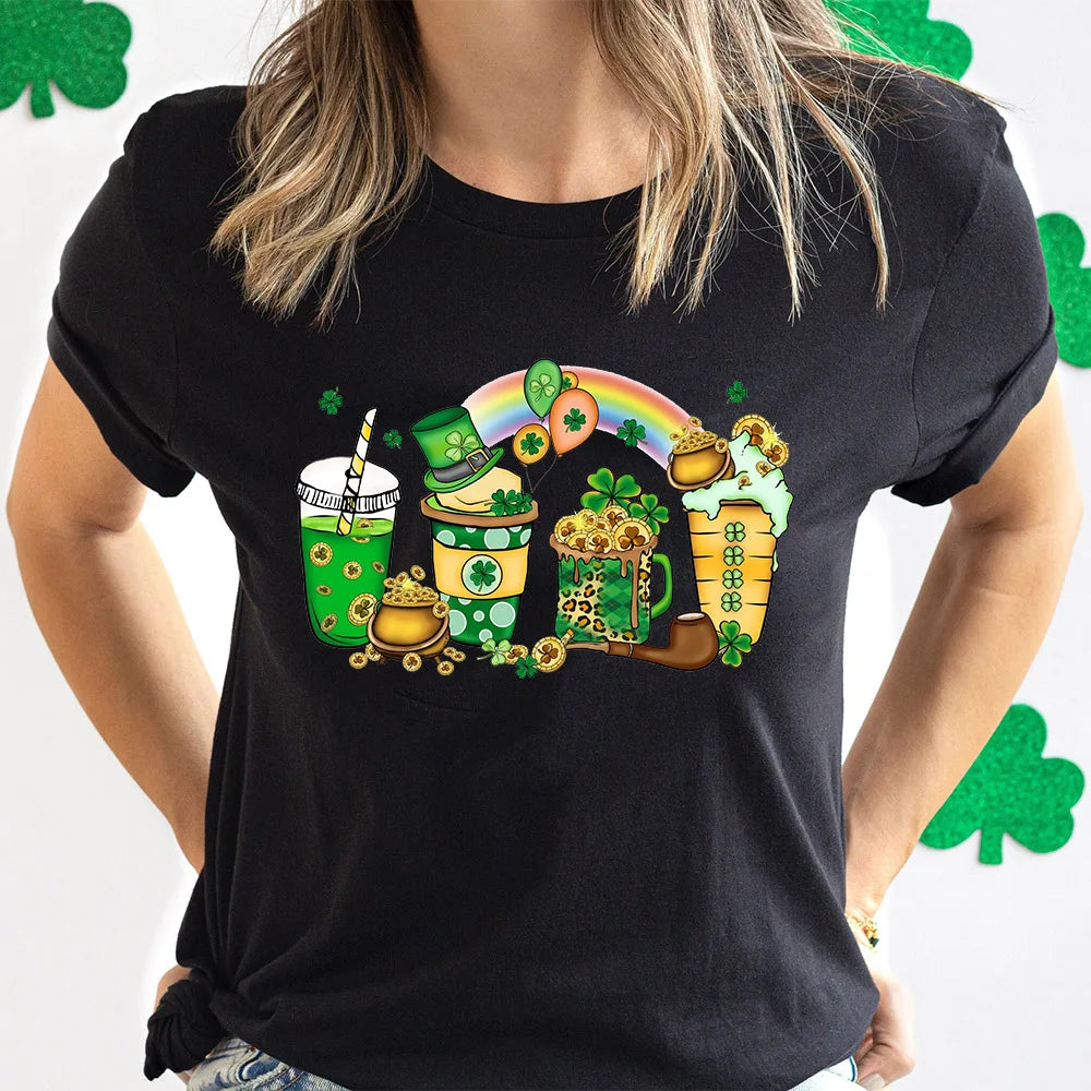 St. Patrick's Coffee Shirt Lucky Coffee Shirt
