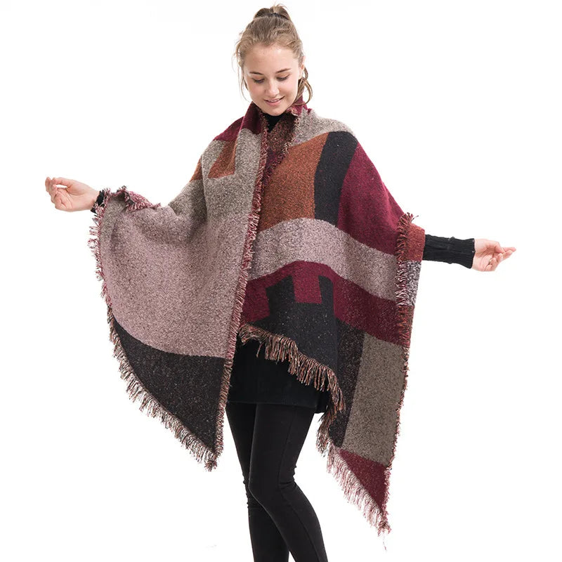Warm Knitted Pashmina Oversized Blanket