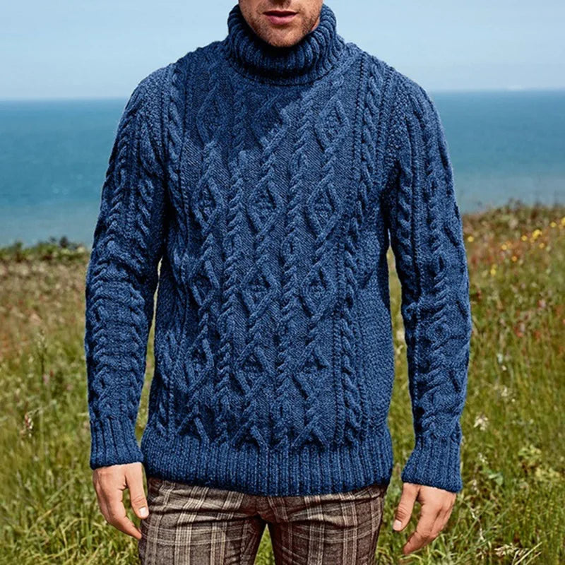 Men's Turtleneck Knitted Sweater