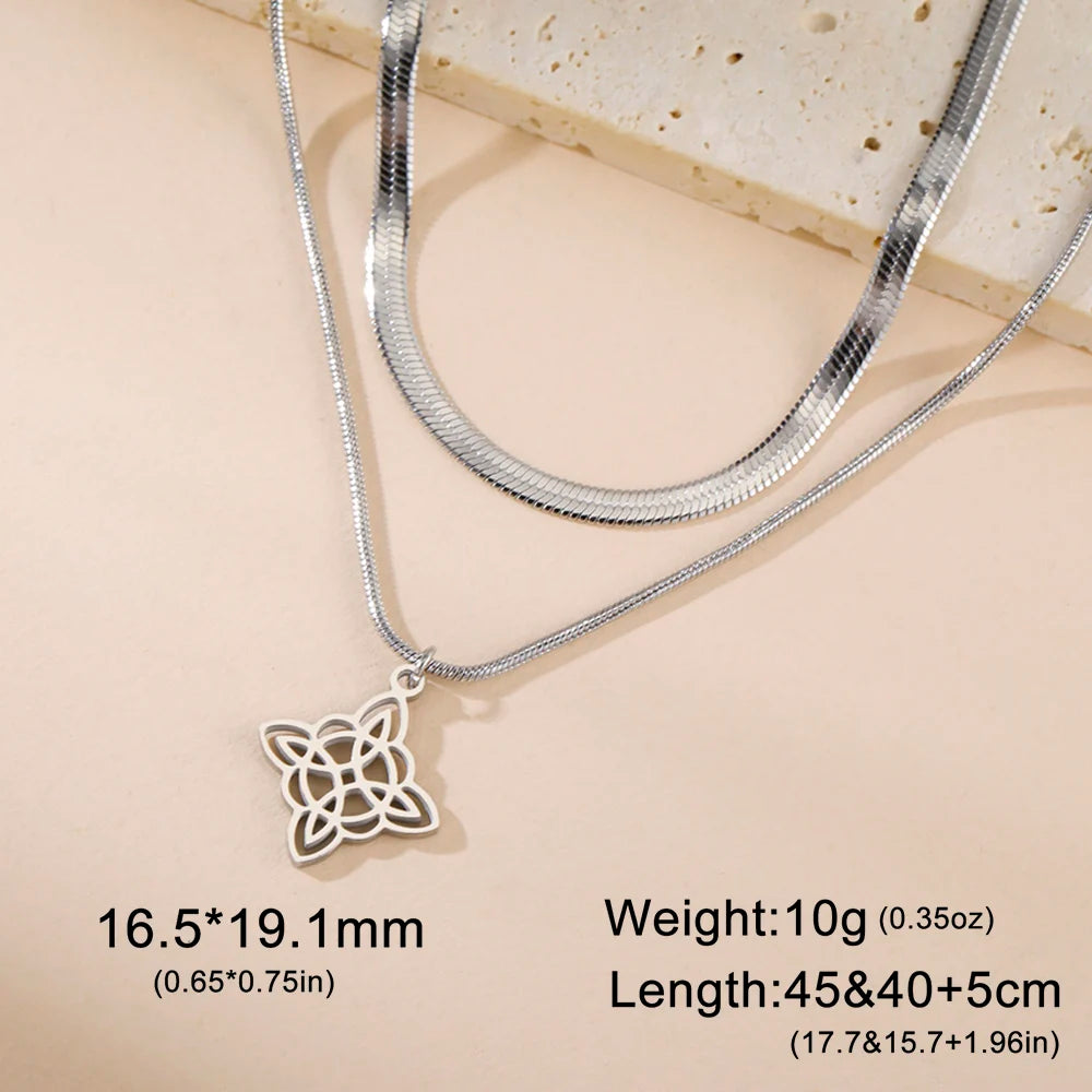 Wiccan Witch Knot Necklace