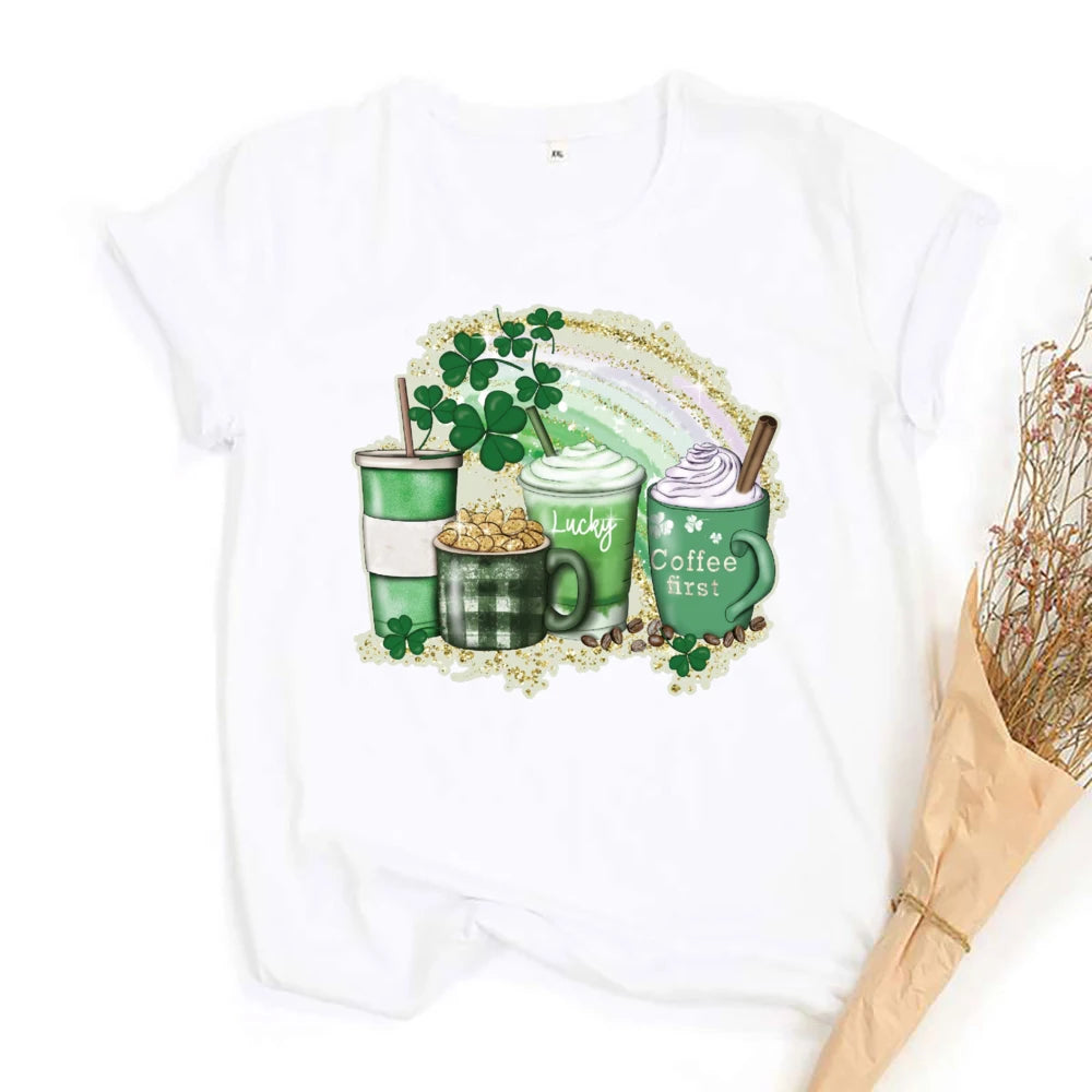 St. Patrick's Coffee Shirt Lucky Coffee Shirt
