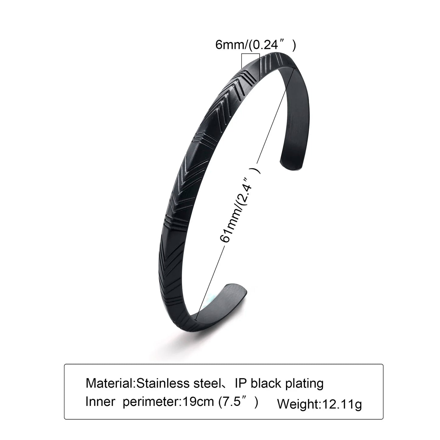 Viking Tribal Arrow Cuff Classic Norse Bracelet