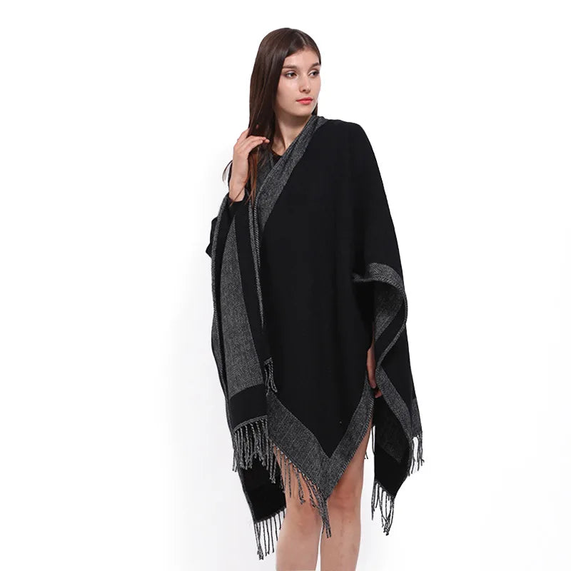 Winter Tassels Cloak Two-sided