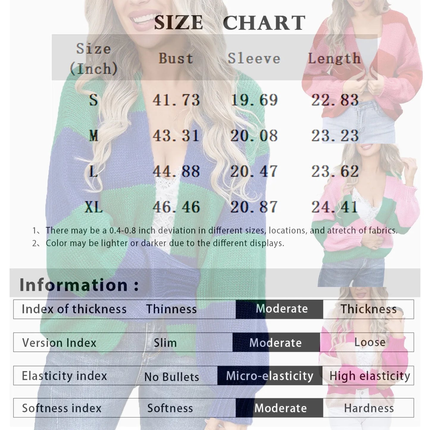 Women Open Front Knit Cardigan