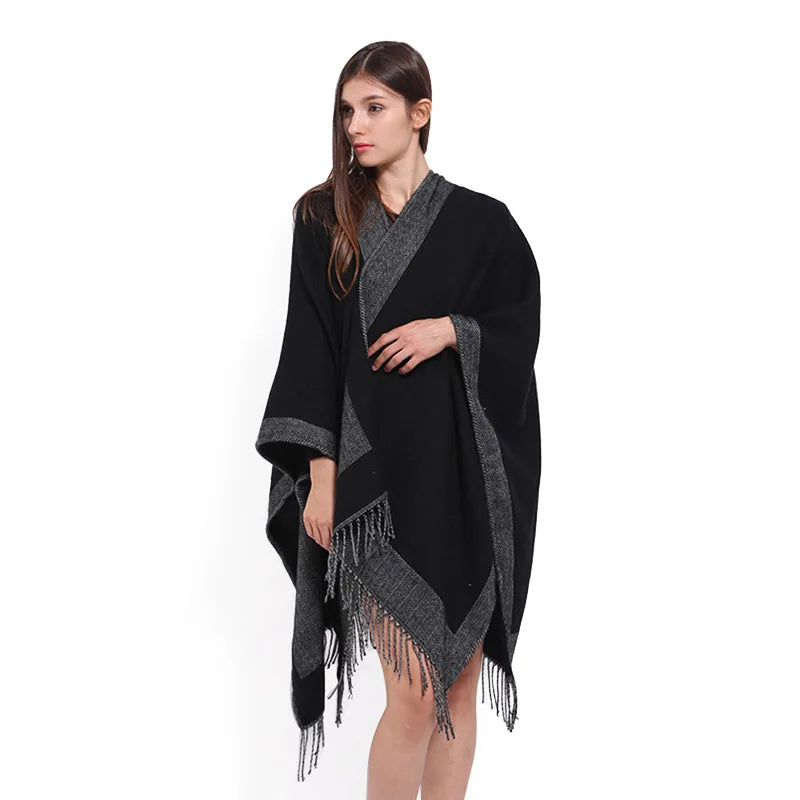 Winter Tassels Cloak Two-sided