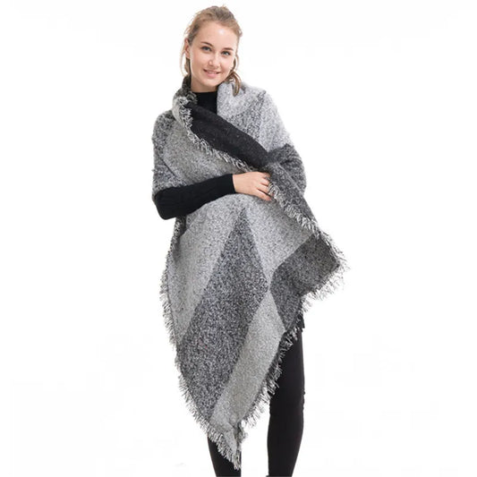 Warm Knitted Pashmina Oversized Blanket