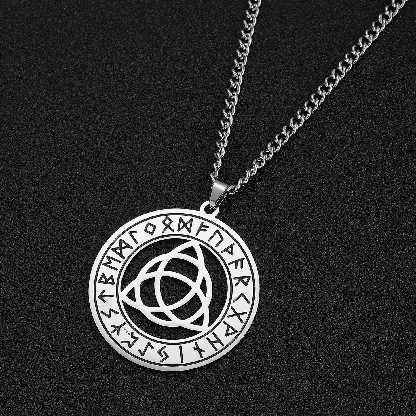 Trinity Triquetra Knot Viking Pendant Necklace