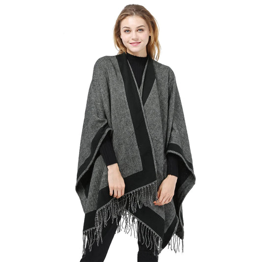 Winter Tassels Cloak Two-sided
