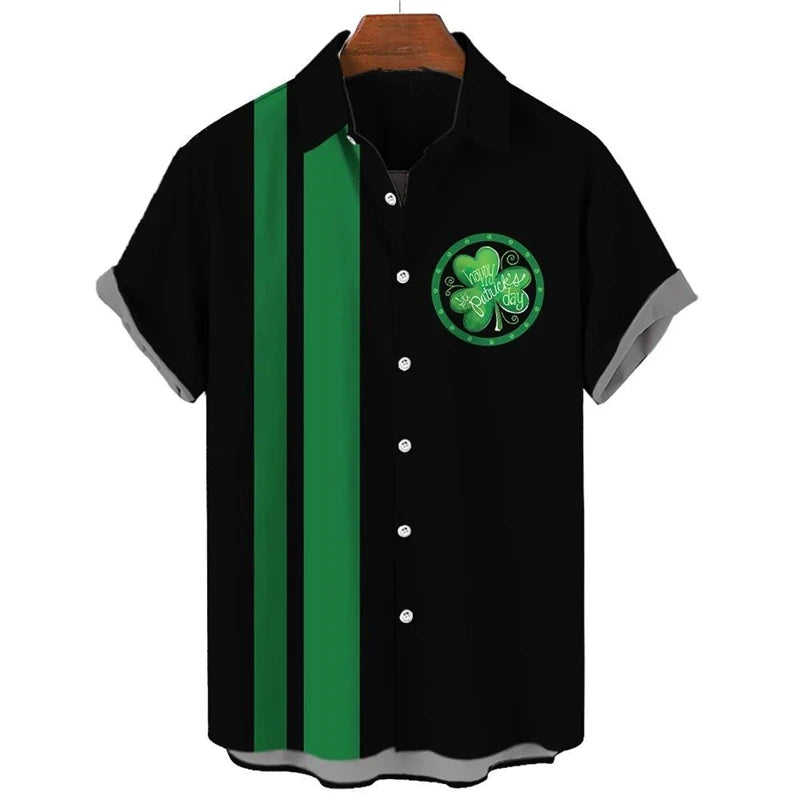 St. Patrick's Day Graphic Short Sleeve Shirt