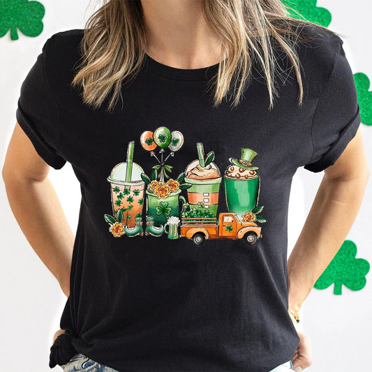 St. Patrick's Coffee Shirt Lucky Coffee Shirt