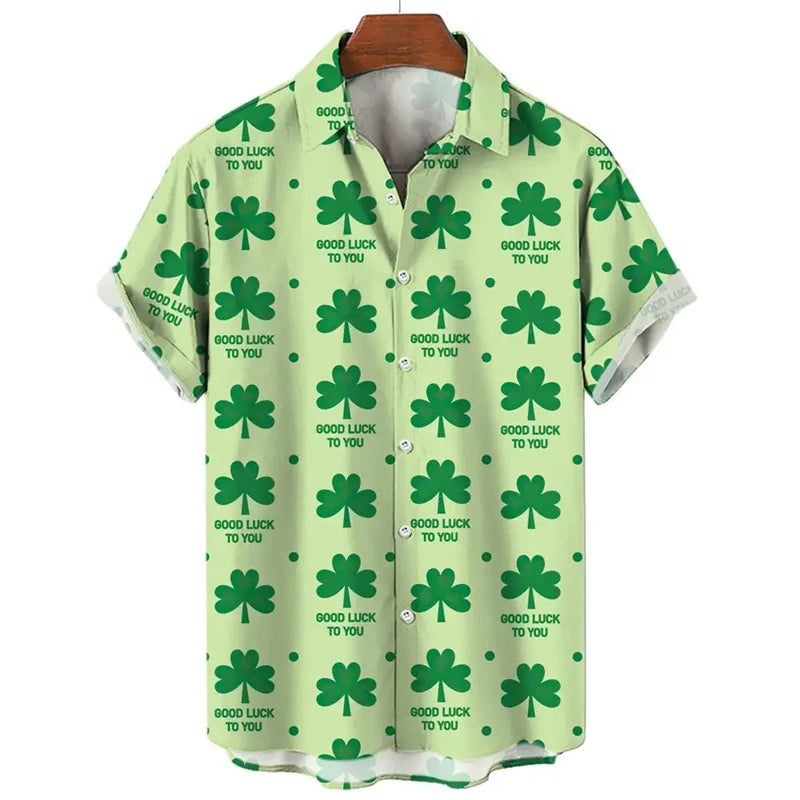 St. Patrick's Day Graphic Short Sleeve Shirt