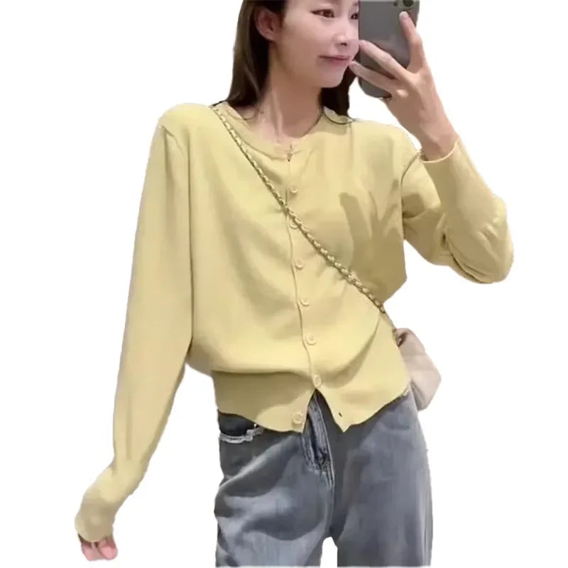 Women V-neck Cardigan