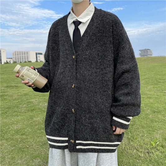 Casual Versatile Loose Men's Long Sleeved Sweater