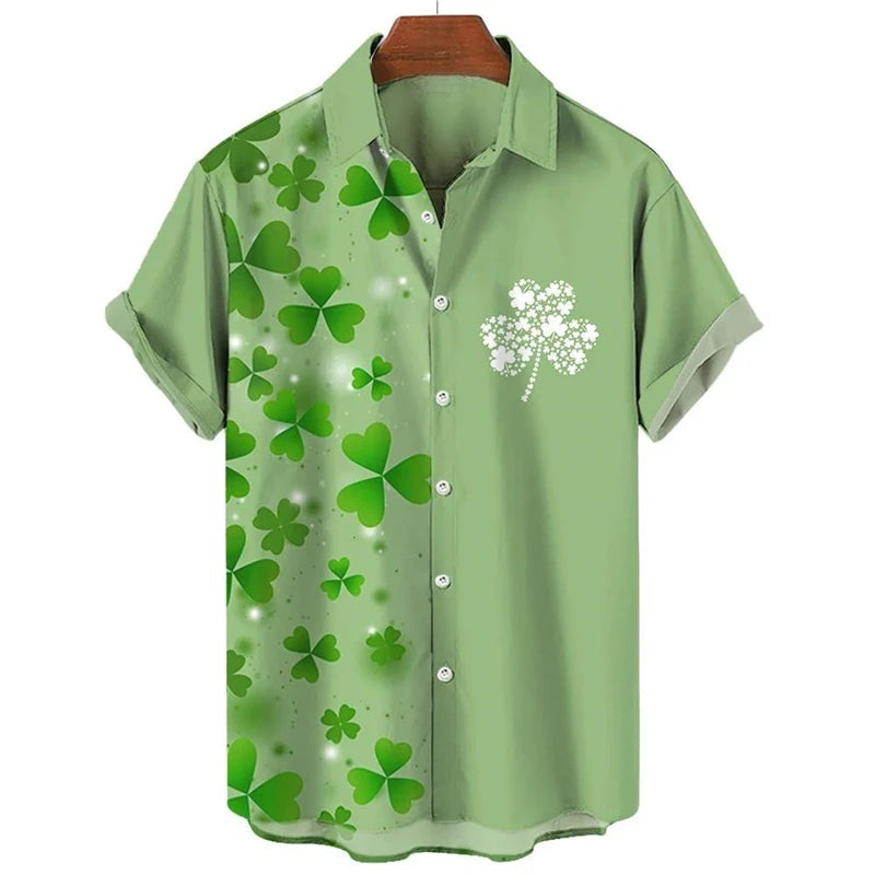 St. Patrick's Day Graphic Short Sleeve Shirt