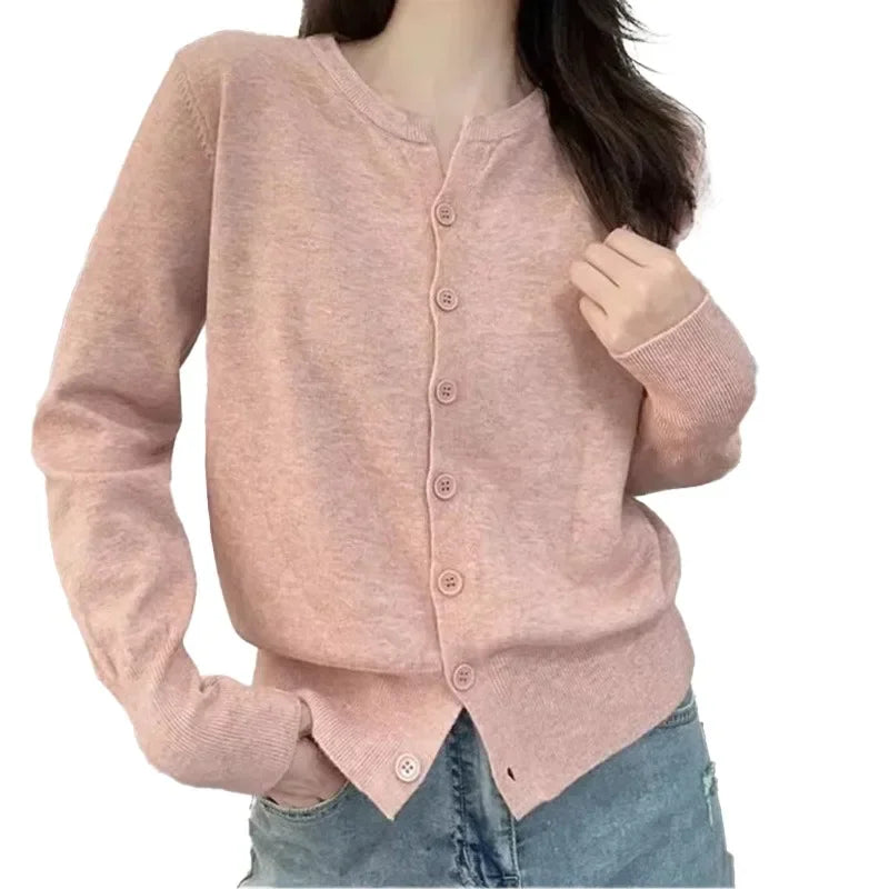 Women V-neck Cardigan