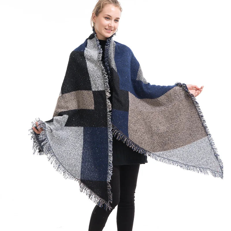 Warm Knitted Pashmina Oversized Blanket