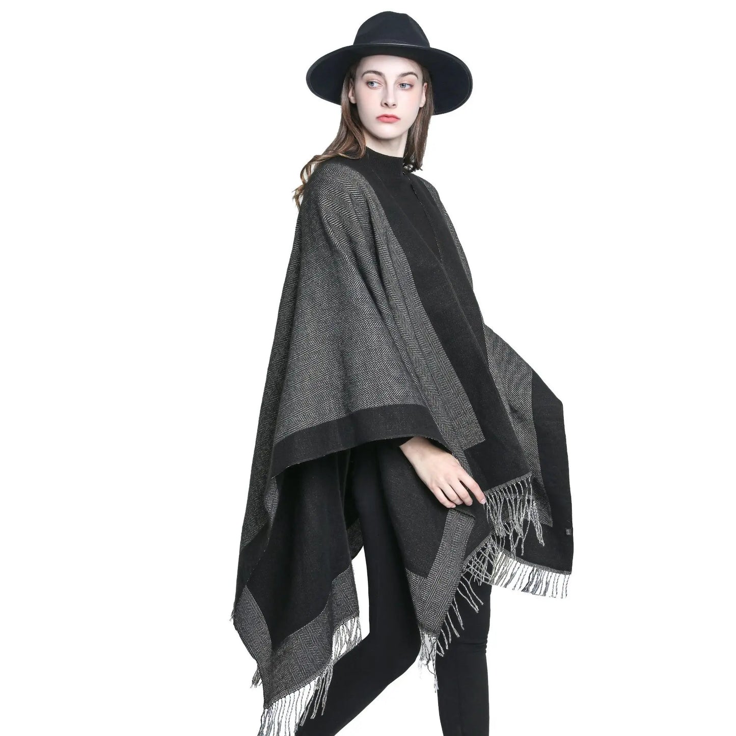 Winter Tassels Cloak Two-sided