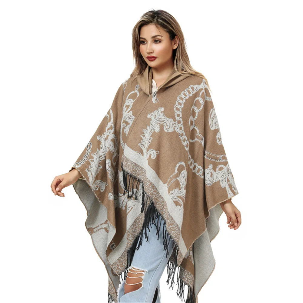 Women Split Cardigan Long Blanket