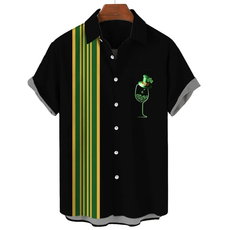 St. Patrick's Day Graphic Short Sleeve Shirt
