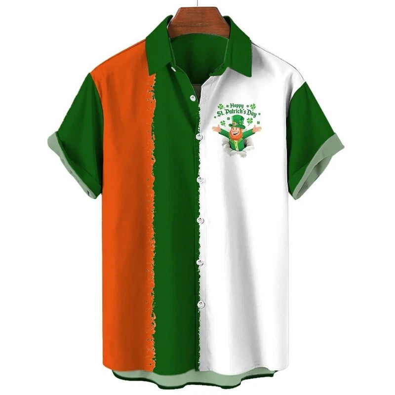 St. Patrick's Day Graphic Short Sleeve Shirt