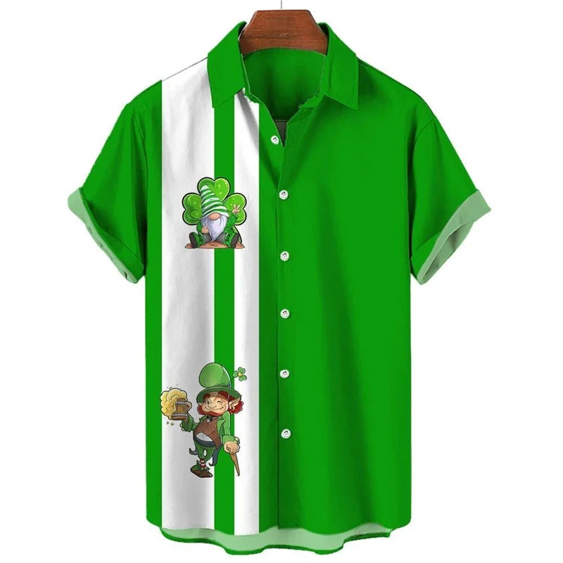 St. Patrick's Day Graphic Short Sleeve Shirt