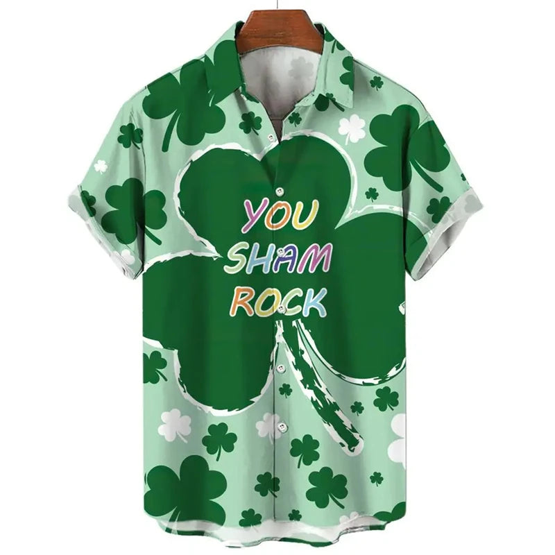 St. Patrick's Day Graphic Short Sleeve Shirt
