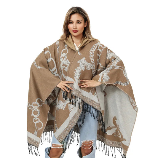 Women Split Cardigan Long Blanket