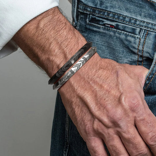 Viking Tribal Arrow Cuff Classic Norse Bracelet