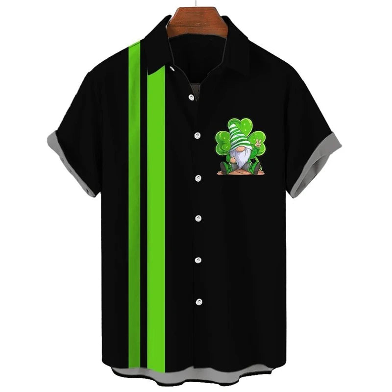 St. Patrick's Day Graphic Short Sleeve Shirt